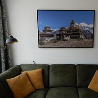 Photo de nos clients: Stupas dans l'Himalaya Népal par Tessa Louwerens, sur toile