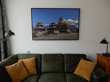 Photo de nos clients: Stupas dans l'Himalaya Népal sur Tessa Louwerens