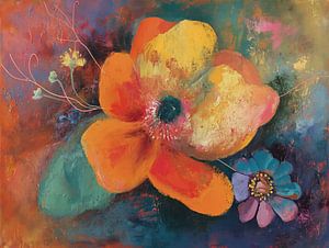 Blumen farbig