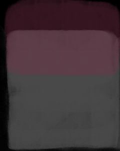 Modern abstract art in muted grey, pink, purple and black by Dina Dankers