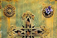 Faded and eternal - entrance to a tomb in Portugal