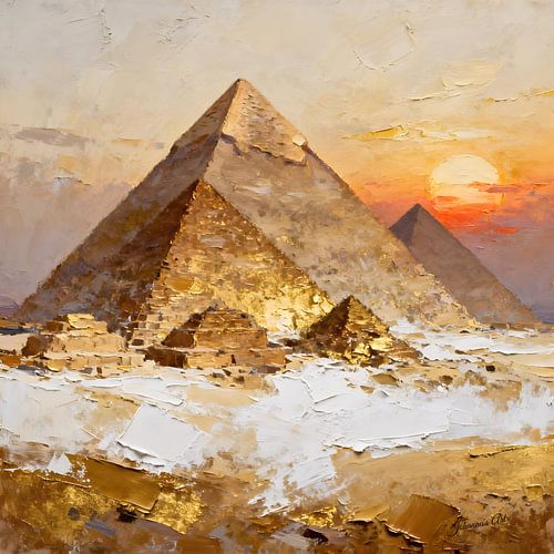 De Grote Piramiden van Gizeh, Egypte