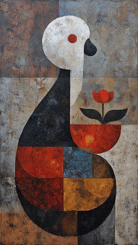 Mystische abstrakte Traumlandschaft in harmonischen Farben