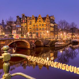 Écluse du moulin à papier d'Amsterdam sur Fotografie Ronald