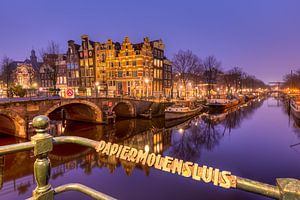 Écluse du moulin à papier d'Amsterdam sur Fotografie Ronald