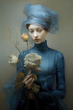Vrouw in het blauw van Bert Nijholt