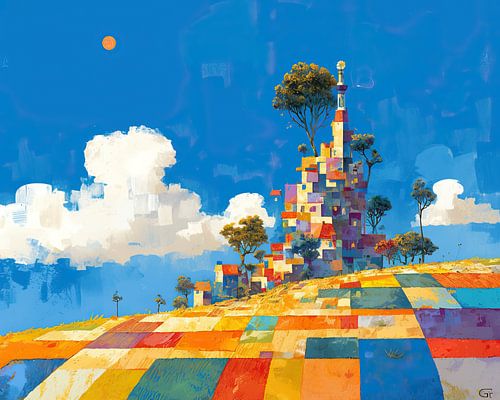 Farbenfrohe Landschaft