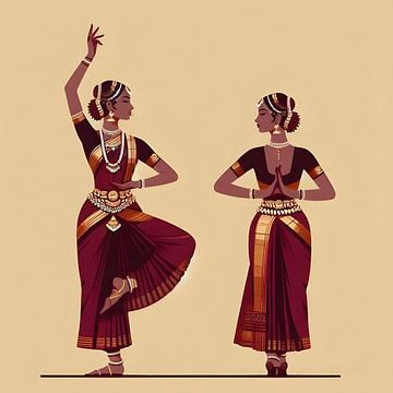 Two Indians Dance by Art Kingdom