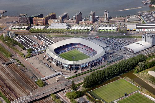 Rotterdam Luchtfoto Feijenoord Feijenoord Stadion de Kuip