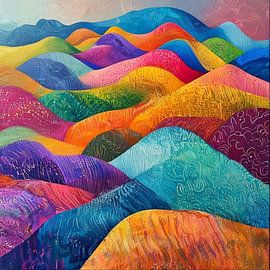 Gletschervenen und vulkanische Horizonte von Artistic