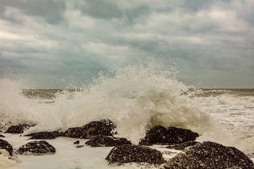 splashing North Sea by anne droogsma