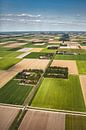 Luchtfoto van boerderijen in de Noordoostpolder van Frans Lemmens thumbnail