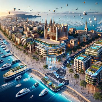 Palma de Mallorca - Futuristische Steden van Eric Nagel