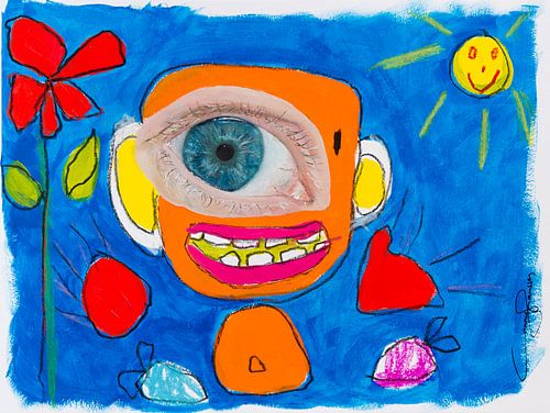 Das kann mein 5-Jähriger - rote Blume (aus dem Originalbild) von QEIMOY
