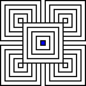 Overlapp | 2x2 | N=05 | L=1:3 | V=01 | Color=Blue