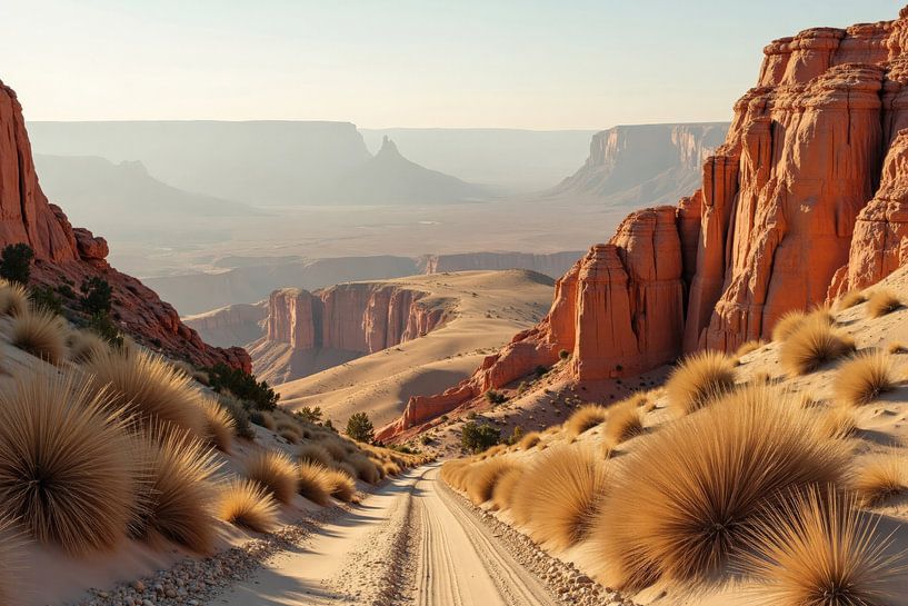 Sandy Road Afdaling in Red Rock Canyon van Markus Gann