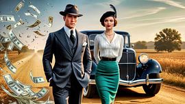 Bonnie & Clyde's Legacy by Wall Art Creations by Peter