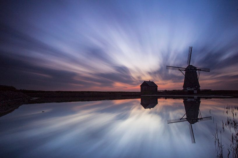 Moulin à vent Le Nord sur Texel par Beschermingswerk voor aan uw muur