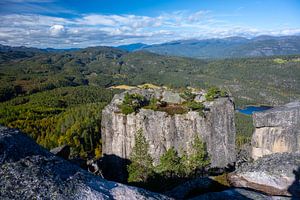 Der Blick auf den Gygrestolen in Norwegen