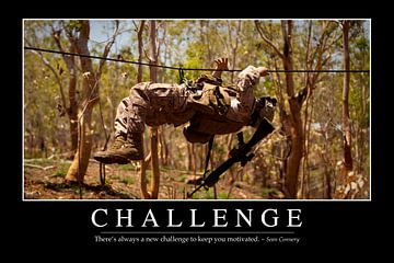STK107076M-Challenge: Inspirational Quote and Motivational Poster by Stocktrek Images