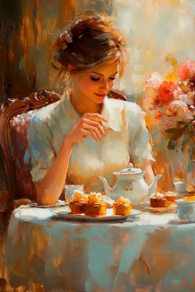 Tea time with biscuits by Poster Art Shop