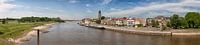 Panorama of the skyline in Deventer, The Netherlands