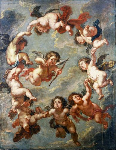Peter Paul Rubens, Putti - een plafonddecoratie - 1660