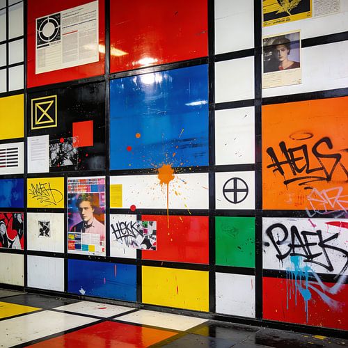 Street Matrix — Un art mural moderne plein de caractère