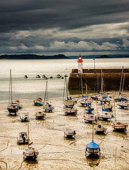 Bretagne,Erquy, haven