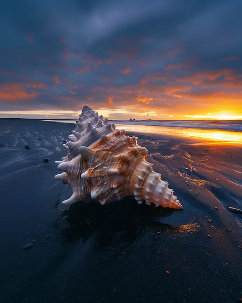 Schatz des Strandes im Licht von fernlichtsicht