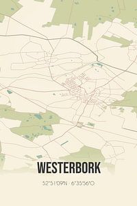 Carte ancienne de Westerbork (Drenthe) sur Rezona