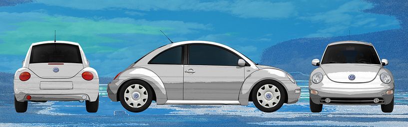 VW Beetle in painted by aRi F. Huber