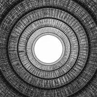 oculus cooling tower from the inside and below