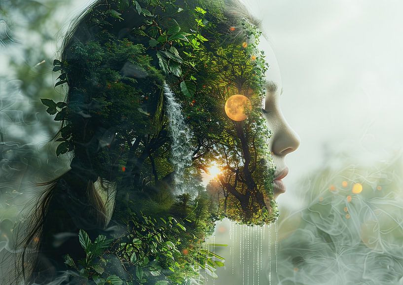 Traum der Natur | Collage | Modern von Wunderbare Kunst