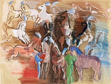Raoul Dufy - Circuspaarden (1924) van Peter Balan