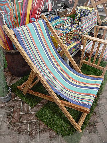 Portret van een dekstoel