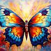Un papillon dans l'éclat de la métamorphose - Un oiseau d'été entre la lourdeur terrestre et l'étendue lumineuse sur AidasignArt