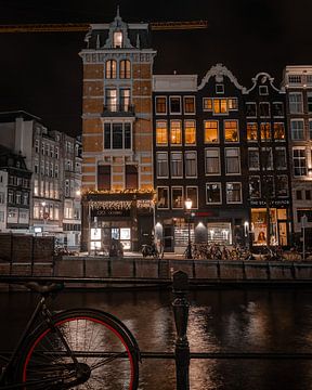 Canal houses in the night! van Rolf Heuvel