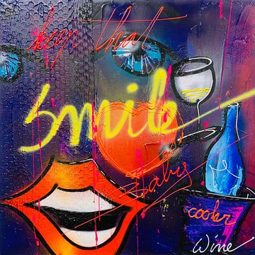 Smile ll by Geoffrey Wijn - WINE ART GALLERY