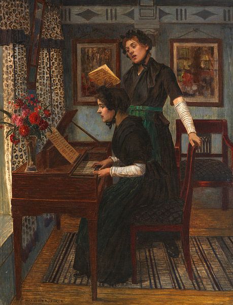 Die Musikstunde, Walter Firle par Des maîtres magistraux