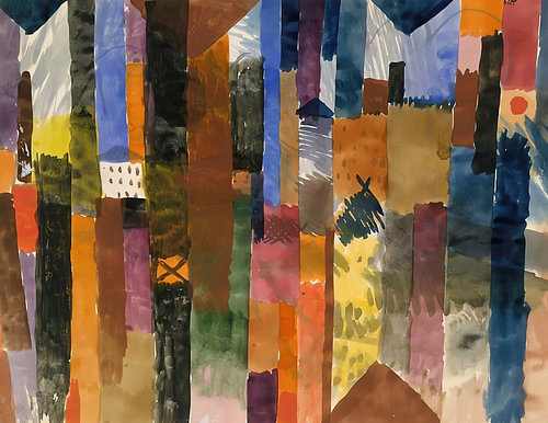 Rythme de patchwork vertical