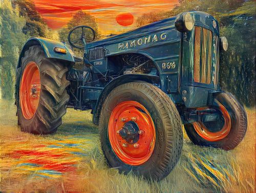 Tracteur Hanomag R35 Style d'Edvard Munch