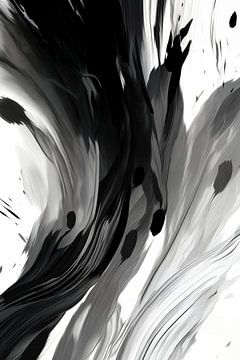 Abstract beeld in zwart-wit van NJ Midnight Studio