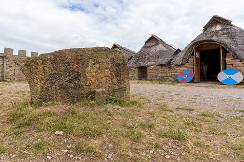 Eketorps borg, forteresse en forme d'anneau sur l'île d'Öland.