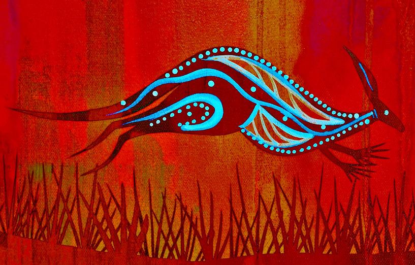 Droomtijd Kangoeroe Illustratie van Werner Lehmann