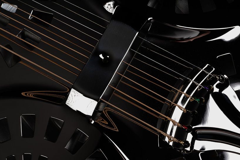 Guitare, gros plan par Stefan Hoeven