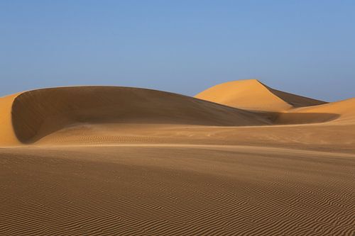 Sand dune in White Desert National Park in Egypt