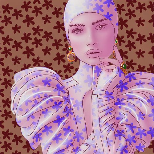 Floral Fashionista - Illustration de mode sur MadameRuiz
