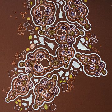 fractal studies in chocolate brown  van E11en  den Hollander