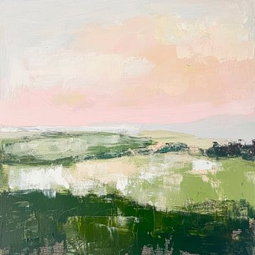 Landschaft im Morgenlicht von Poster Art Shop